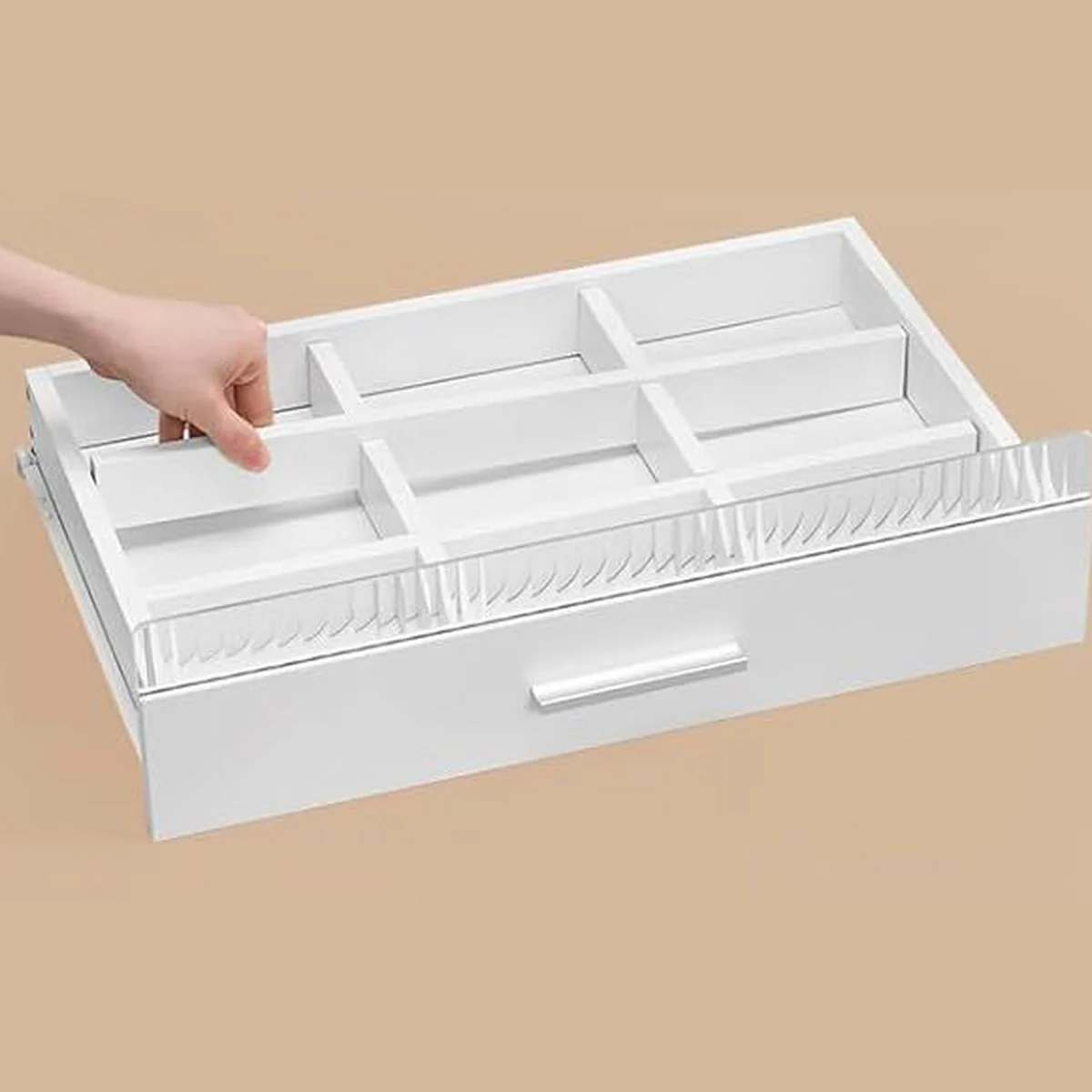 Un tiroir et ses séparations amovibles